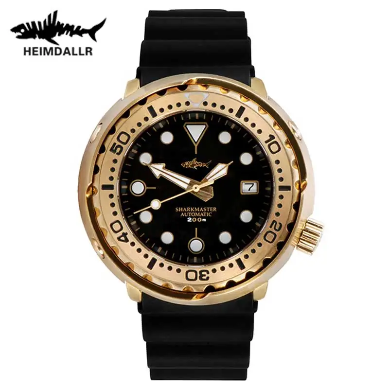 

HEIMDALLR Men's Tuna Bronze Diver Watch Sapphire Japan NH35A Automatic Movement Wrist Watch 200M Waterproof Mechanical Watch