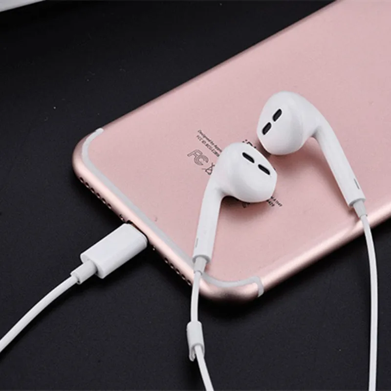 Smart Lighting tws порт Bluetooth гарнитура вкладыши для iPhone 7 8 Наушники X XS 11 pro Max наушники с микрофоном проводные наушники