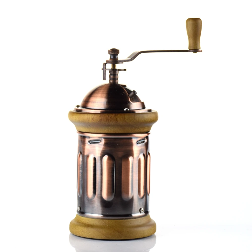 

Manual Metal Coffee Grinder Household Coffee Cafe Home Kitchen Tool Mini Wood Drawer Ceramic Core Coffee Spice Nuts Grinders