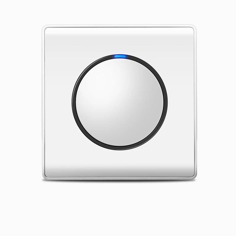 

2018 New Arrival 1 Gang 1 Way Random Click On / Off Wall Light Switch With LED Indicator PC Panel
