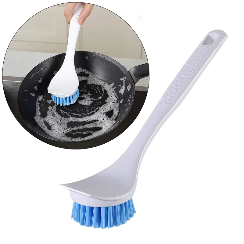 Dish-Sink-Brush Scraper-Tip Clean Kitchen Comfortable Pot Pan Eyliden with Grip Odourless