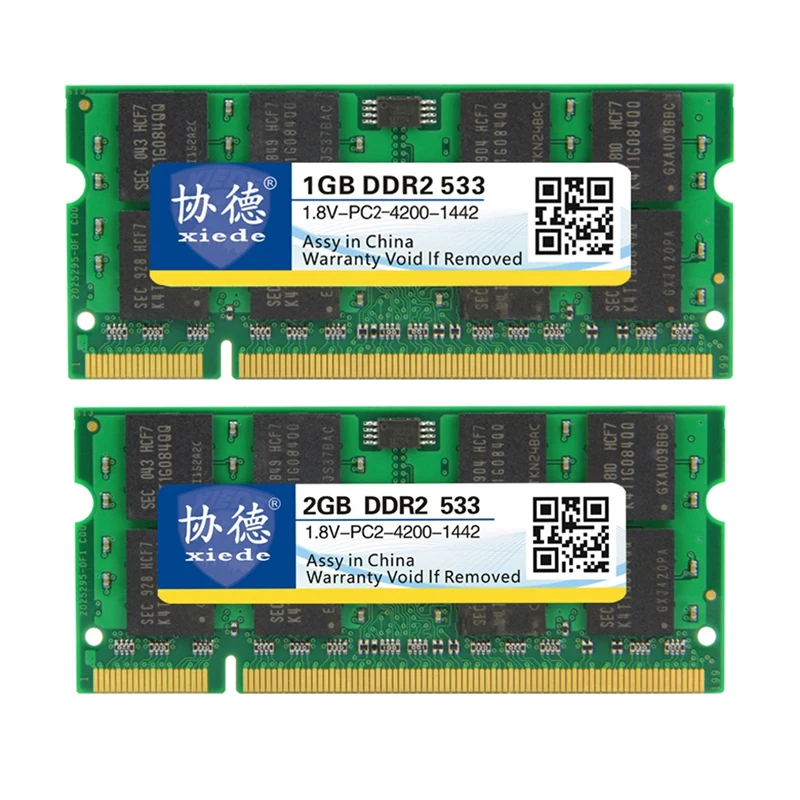 Модуль оперативной памяти для ноутбука Xiede Ddr2 533 контактов Dimm 53 Гц X029|Оперативная