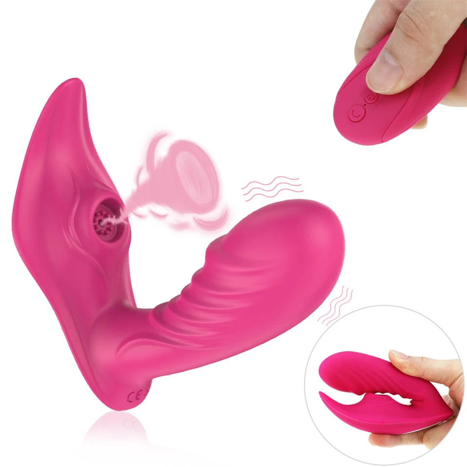 Wearable-Panties-Dildo-Vibrator-10m-Wireles-Remote-Control-Nipple-Sucking-Vibrating-Clitoris-Anal-Masturbator-Sex-Toys