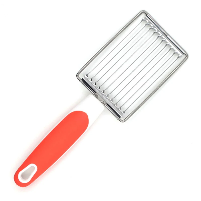 Tomato Lunch Meat Slicer Vegetable Cutter Stainless Steel Ham Fruits Cutter Practical Kitchen Accessories Non-slip