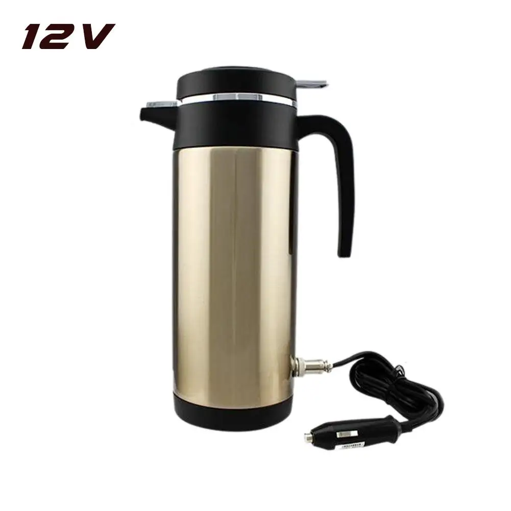 Car Heating Water Bottle Stainless Steel Electric Heating Cup Travel