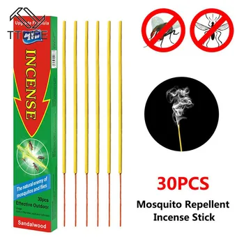 

30PCS/ Box Mosquito Repellent Natural Incense Stick Mosquito Repellent Scents Air Freshing Line for Garden Camping Fishing