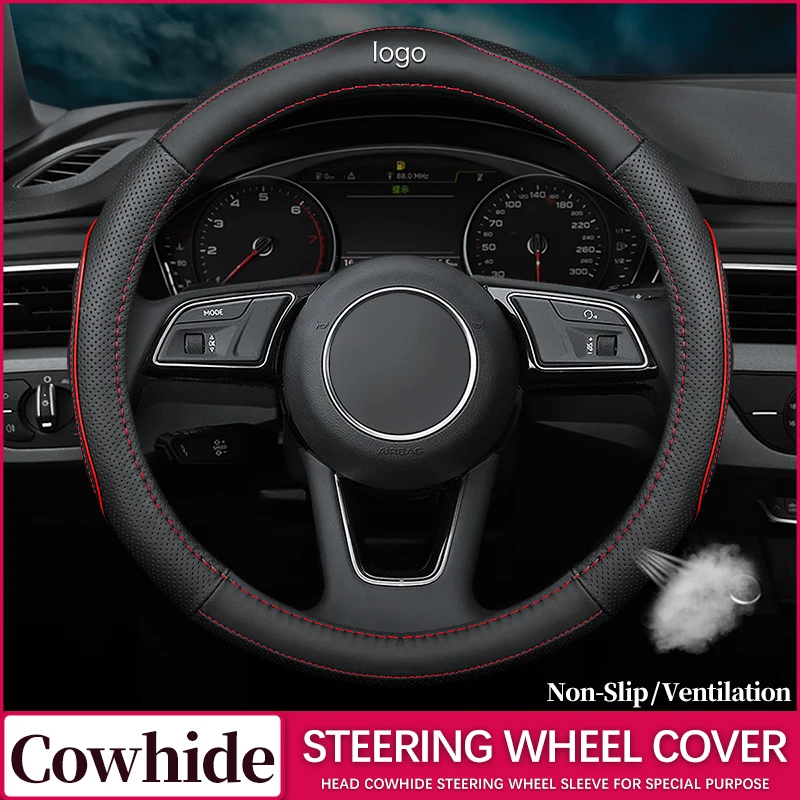 Car Steering Wheel Cover Breathable for For JEEP GRAND CHEROKEE L 2017