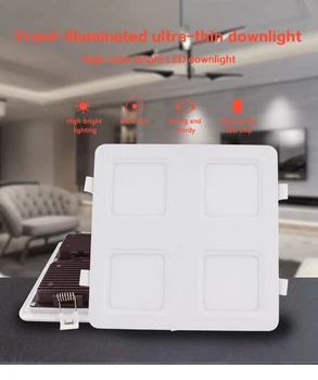 

LED Downlight SMD 2835 24W 36W 48W + LED Lighting Down Lamp Rectangle Recessed Ceiling Led Light for Living Room Bedroom