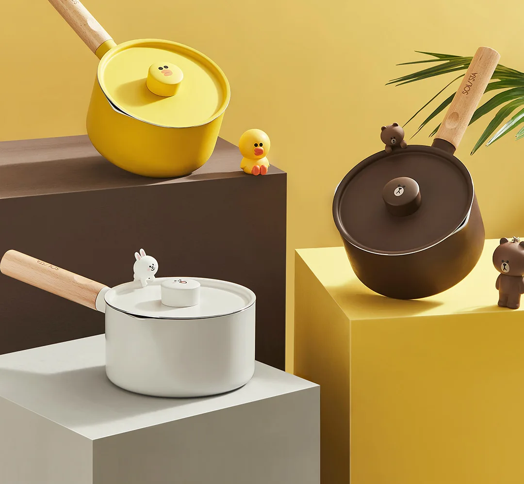 Xiaomi Youpin мини кастрюли для молока, горшки, рождественский подарок, шоколадный молочный суп, не прилипающий, для приготовления пищи, общего использования, для газовой и индукционной плиты