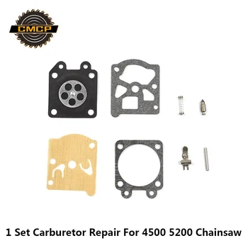 

1set Carburetor Repair Kit Chainsaw Spare Parts Gasket Diaphragm For 4500 5200 Chainsaw Repair Kit Garden Parts Diaphragm Gasket