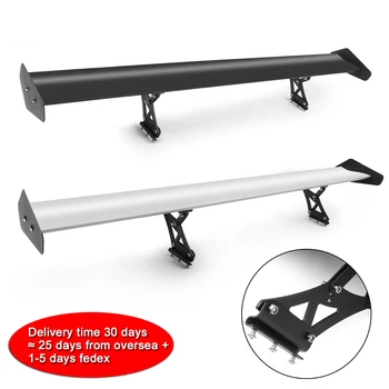 

Areyourshop Universal 53" Aluminum Adjustable Trunk GT Rear Racing Spoiler Wing For Ford For Audi Car Accessories Parts