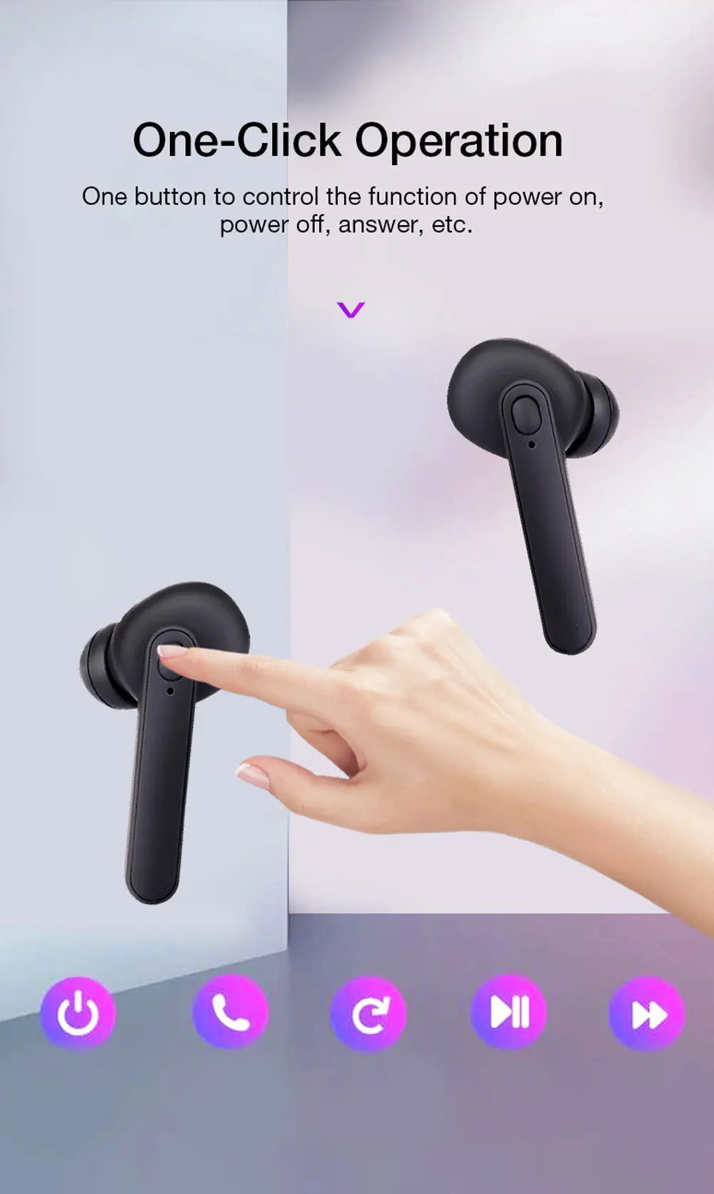 DT-5 TWS, беспроводные Bluetooth наушники, Bluetooth 5,0, стерео, водонепроницаемые, мини наушники, HD вызов, 2000 мА/ч, зарядка, кабина для телефона