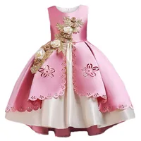 Nouveau bébé filles robe à fleurs noël princesse mariage élégant enfants robes élégantes enfants vêtements fête Costume vêtements 2