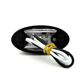 

10X 12-24V LED Red/Amber Side Marker Lights Lamp Trailer Truck Lorry Caravan Van High Quality ABS Car Signal Lamp