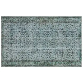 

Handmade Green Vintage Overdyed Turkish Area Rug 164x260 Cm-5'5''X8'6''
