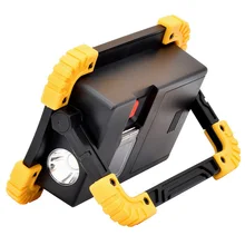 20 Вт COB Мощность банк Кемпинг Пеший Туризм Перезаряжаемые напольный светильник Портативный Точечный светильник рыбалка светодиодный рабочий светильник безопасности регулируемый