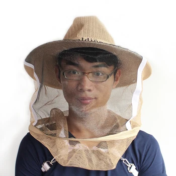 

Portable Beekeeping Jean Hat with Face Mask Insect Mesh Net Head Face Protector Men Women Beekeeper Equipment Garden Tools