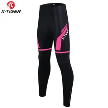 X-Tiger женские сохраняющие тепло термальные MTB велосипедные брюки Ciclismo Pantalones с 3D гелевыми мягкими зимними дорожными велосипедными штанами
