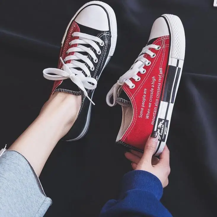 new wild net red white shoes canvas shoes women free delivery