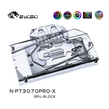 Bykski – bloc d'eau GPU pour carte graphique Palit RTX 3070 3060Ti Gaming Pro OC, couverture complète, radiateur en cuivre A RGB/RGB N PT3070PRO X