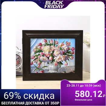 

Key holder "Bouquet and notes" wenge 26x31x4.5 cm 4339625