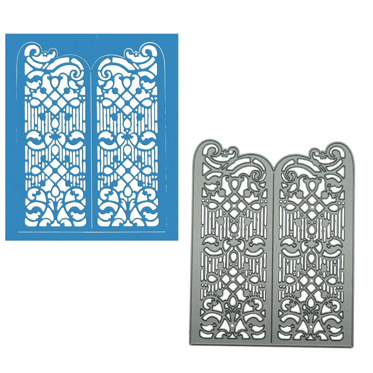 

Retro Vintage European Gate Pattern Envelope Cover Cutting Dies Scrapbooking DIY Invitation Card Border Punch Stencil Metal Mold