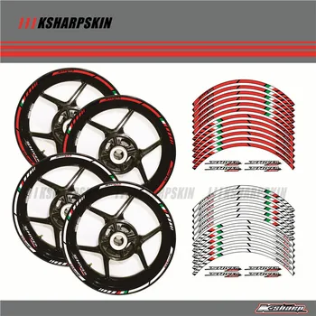 

12 X Thick Edge Outer Rim Sticker Stripe Wheel Decals FIT APRILIA SHIVER 750 17''
