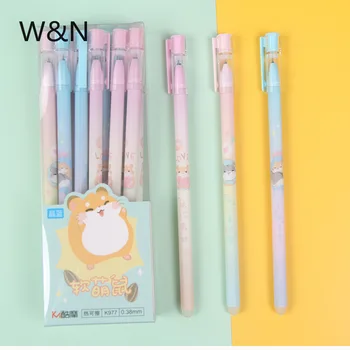 

3/6Pcs/Set Cute Cat Unicorn Erasable Pen Refill Rod 0.5mm Blue Ink Magic Gel Pen School Office Writing Supply Kawaii Stationery
