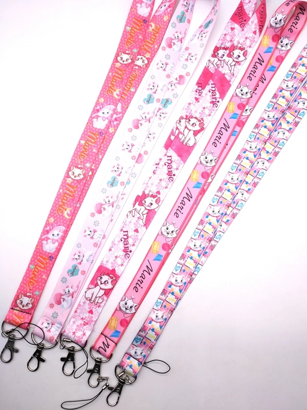 More style 10 pcs maire cat Lanyard for Keys Mobile Phone Neck Straps Cartoon Keychains Lo | Украшения и аксессуары