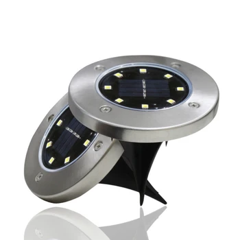 

Solar Power Buried Light LED Under Ground Lamp Cold/Warm White Waterproof Lawn Lamp Outdoor Path Way Garden Decking Light