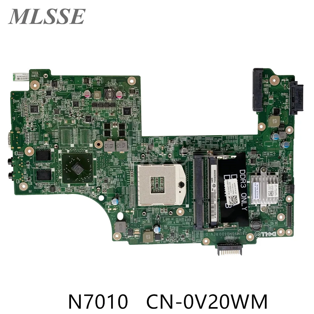 Материнская плата для ноутбука DELL N7010 CN-0V20WM 0V20WM V20WM DAUM9BMB6D0 HM57 HD 5470 1 ГБ 100%