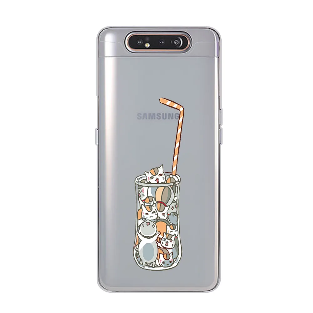 WM04995 Чехол для телефона ciciber, чехол для samsung Galaxy A50 A70 A80 A60 A40 A30 A20 A10 A20e, мягкий силиконовый чехол из ТПУ с изображением кота из мультфильма - Цвет: WM04995
