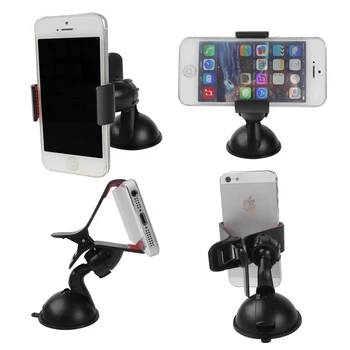 

360 Degree Rotating Phone Holder For The Car Accessories Mount Telefon tutucu GPS Automobile Windsheild Suporte celular