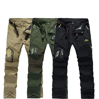 

Men's Summer Hiking Two-cut Quick-drying Windproof Pants Outdoor Hiking Leisure Trousers Travelling Camping Soft Shell Pants