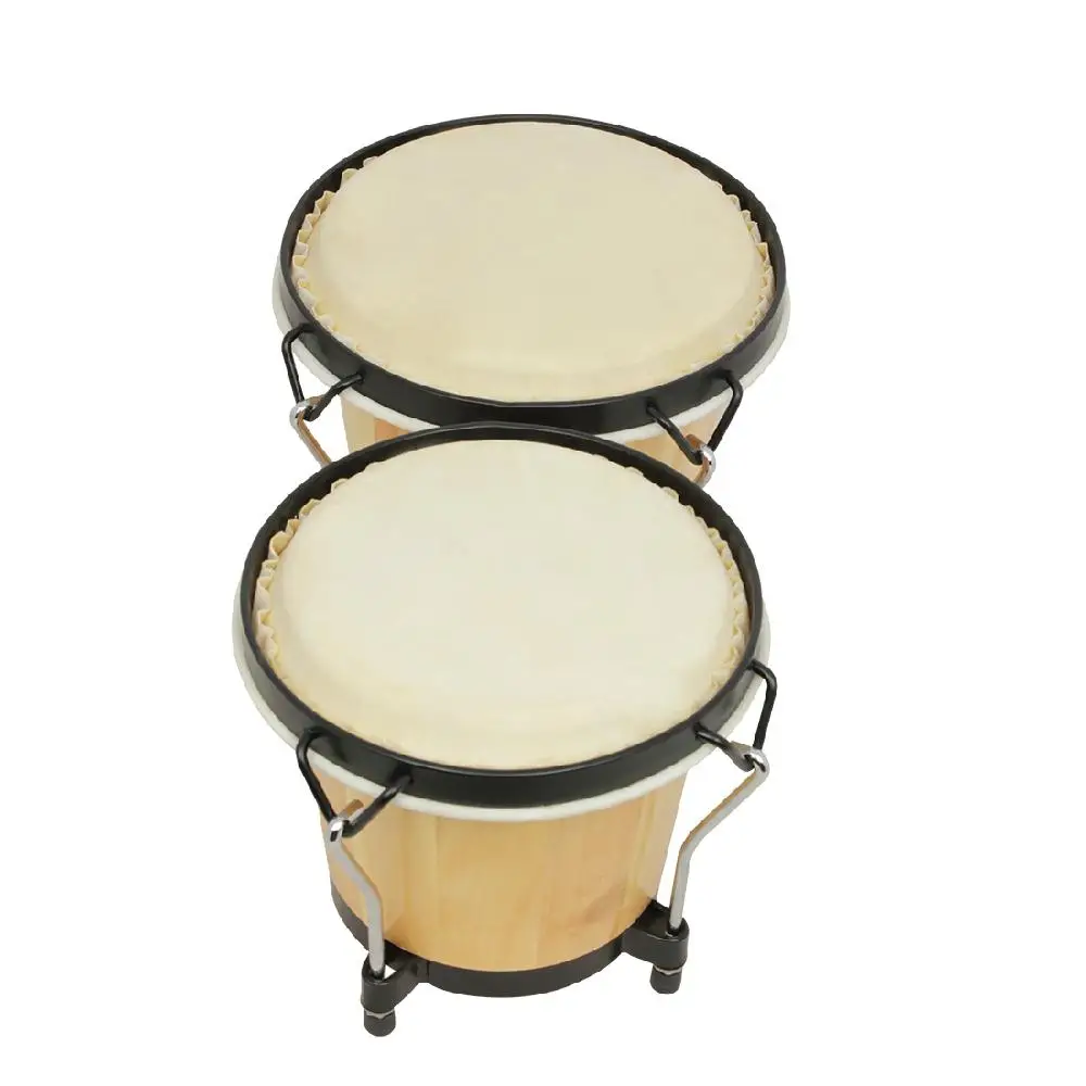Деревянные африканские Bongos барабанные перкуссионные Музыкальные инструменты для раннего развития игрушки для ударных инструментов