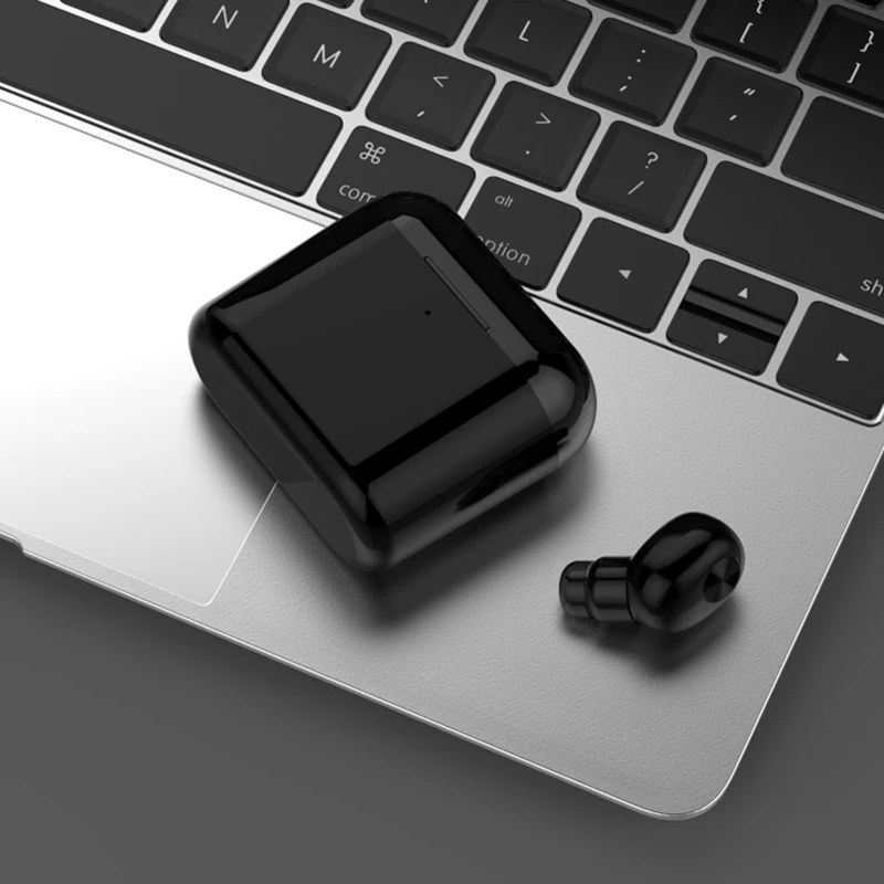 BL 1 Bluetooth Earphone wireless Headset Single In Ear with Charging Case Earpieces with Mic Earbud for Mobile Phone Airdots