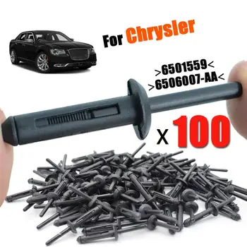 

Erick's Wiper 100Pcs Push Rivets Car Body Clips Splash Guard Sill Hood Auto Fastener OE#6501559 For Ford GM Chrysler