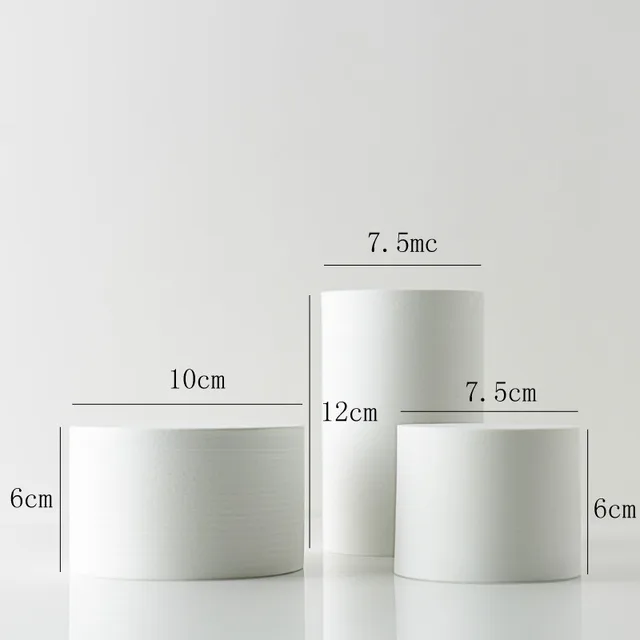 Cube Photo Props INS 3D Ornaments Jewelry Shooting Cosmetics Posing Photography Background Props cylinder OFFwhite