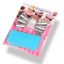 Novice Специальное предложение 8 шт. из нержавеющей стали 6 головок носик для украшения и конвертера TPU12-Inch сумка