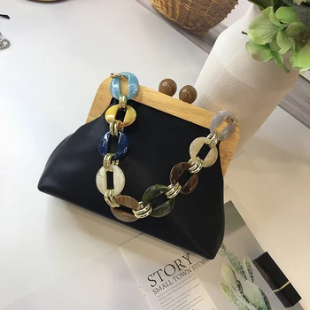 

Acrylic Box Bag Bucket Bag for Women Acrylic Clip Evening Bag Ins Chain Luxury Women Handbag Banquet Party Purse Shoulder Bags B
