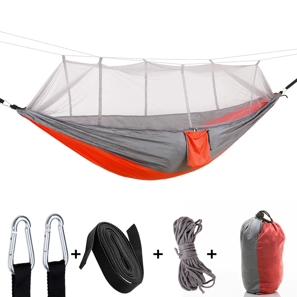 Camping Hammock with Mosquito Net For 2 Persons Breathable
