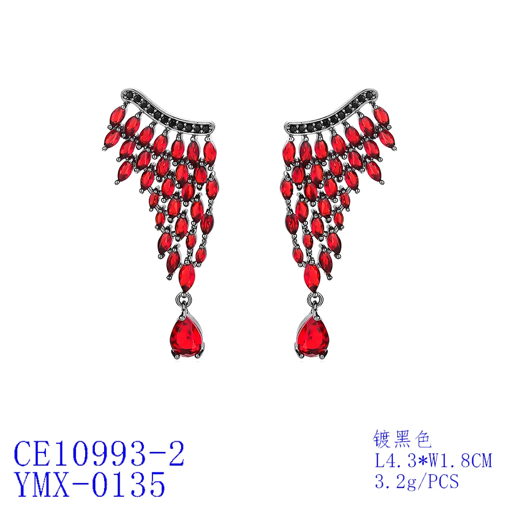 Classic Cubic Zircon Bridesmaid Earrings for Wedding, Crystals Dangle Earring for Bride, Women Girl Gift CE10993