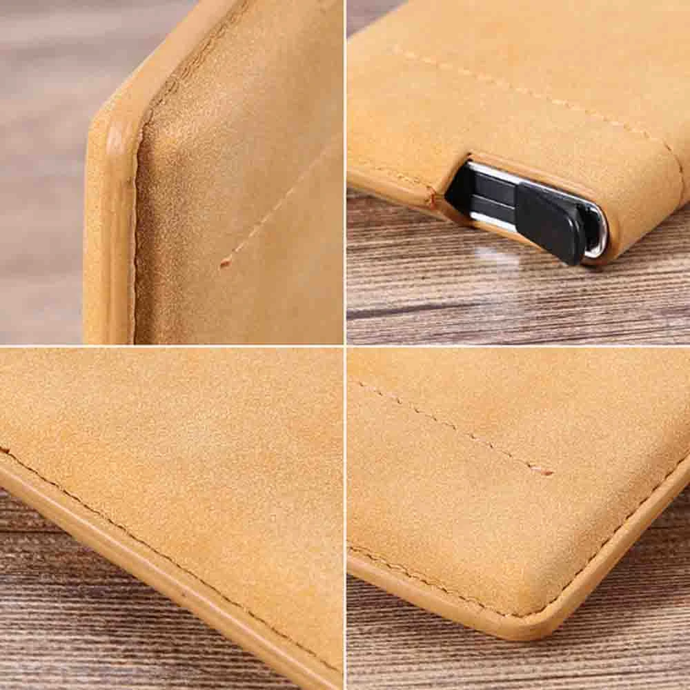 Mobile Phone Credit Card With Elasticity Back Pouch ID Credit Card Holder Mini Slim Wallet Automatic Pop Up Bank Card Case 826