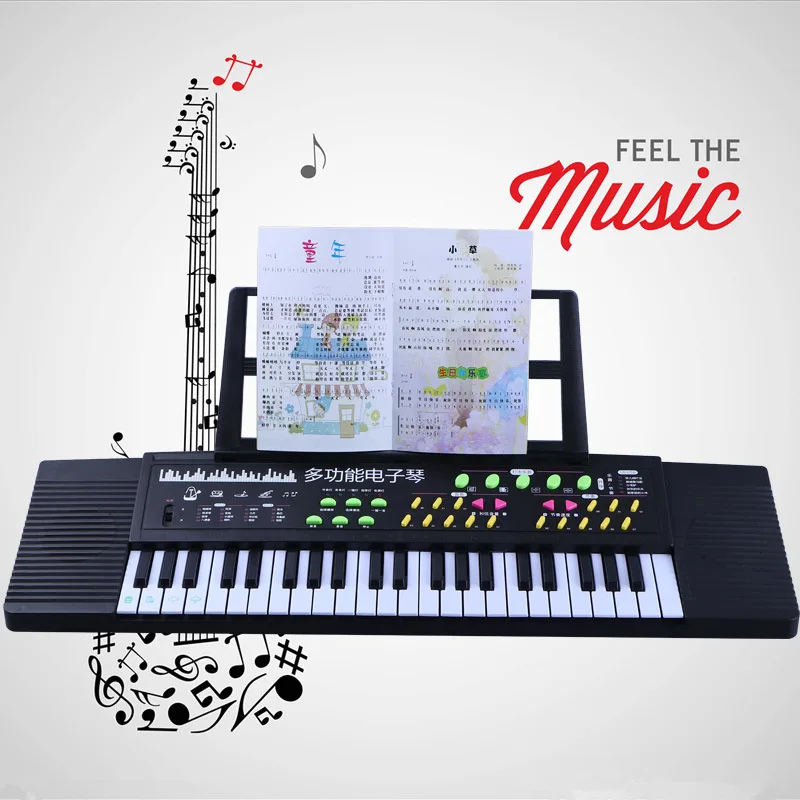 

Multi-functional CHILDREN'S Electronic Keyboard Adult 44 Key Musical Instrument Toy Kindergarten Electricity gang qin jia
