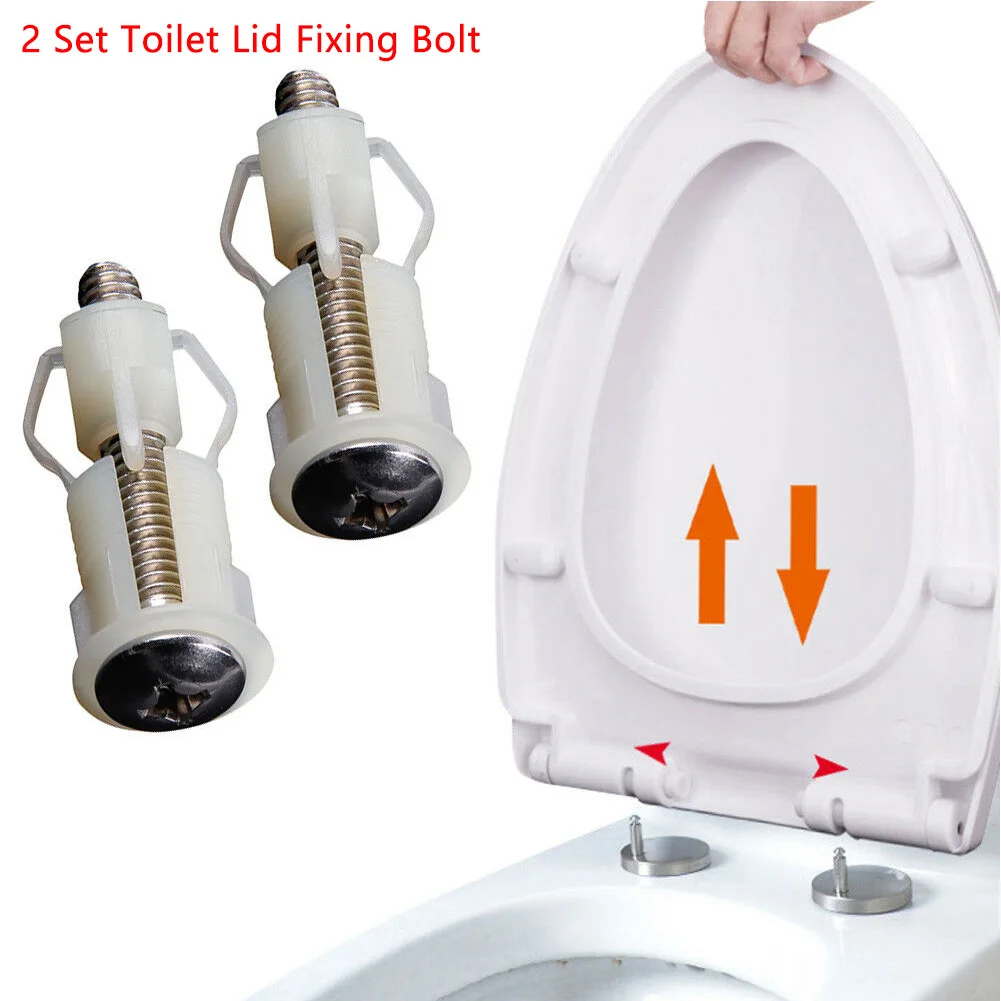 2 шт белый пластиковый чехол на сиденье для унитаза с петлей глухая гайка верхним
