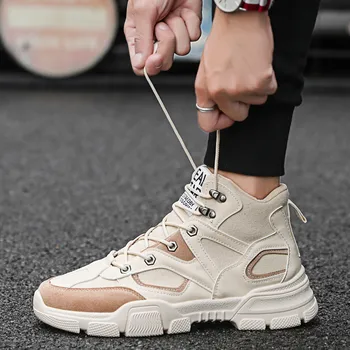 

Autumn and Winter Men's Shoes Thick Bottom Retro Old Shoes Youth Trend Comfortable Soft Wear-Resistant Men's Fasthion Sneakers