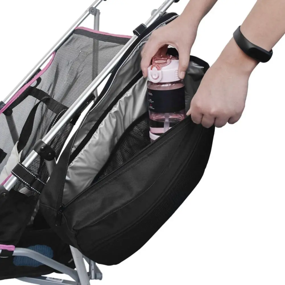 Baby Stroller Insulation Bag High-quality Waterproof 600D Hanging Storage Bag 16*6*10 Inches Mommy Mother And Baby Bag Storage