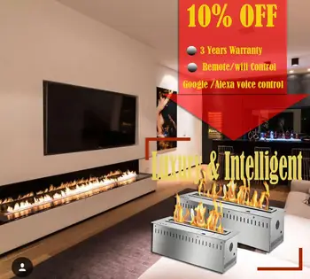 

on sale CE certified wifi control bio ethanol fireplace 24 inch