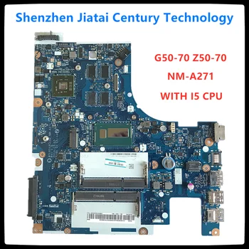 

G50-70 motherboard For Lenovo G50-70 Z50-70 Notebook main board ACLU1/ACLU2 NM-A271 Rev1.0 with I5 CPU graphics card Full Test