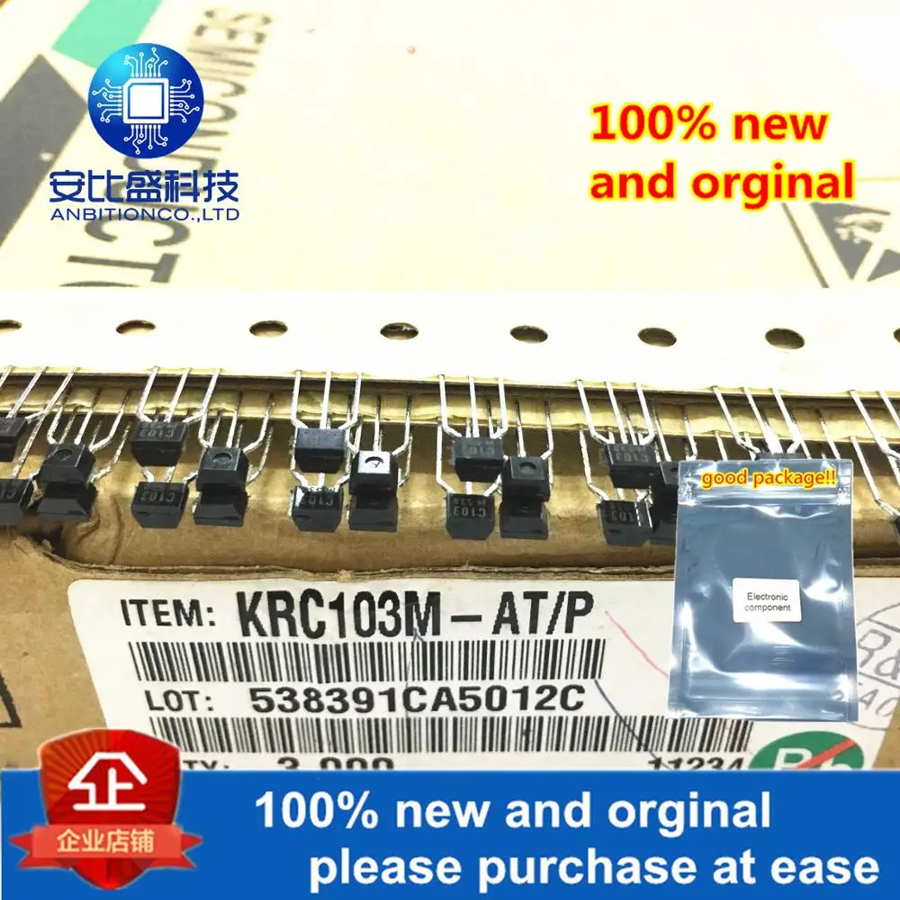 20 штук 100% новый и оригинальный KRC103M 2SC103 C103M C103 TO-92 в наличии на складе | Компьютеры